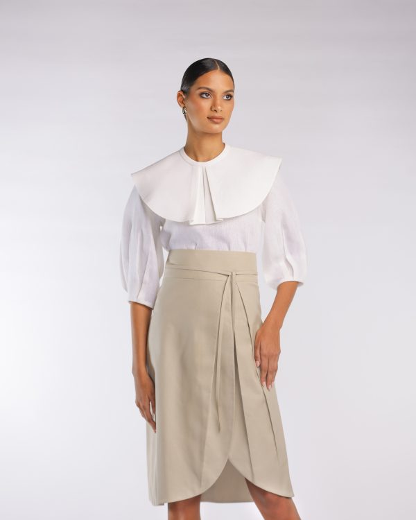 Blusa mangas abullonadas + Babero